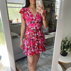 Zara Floral Button Up Dress